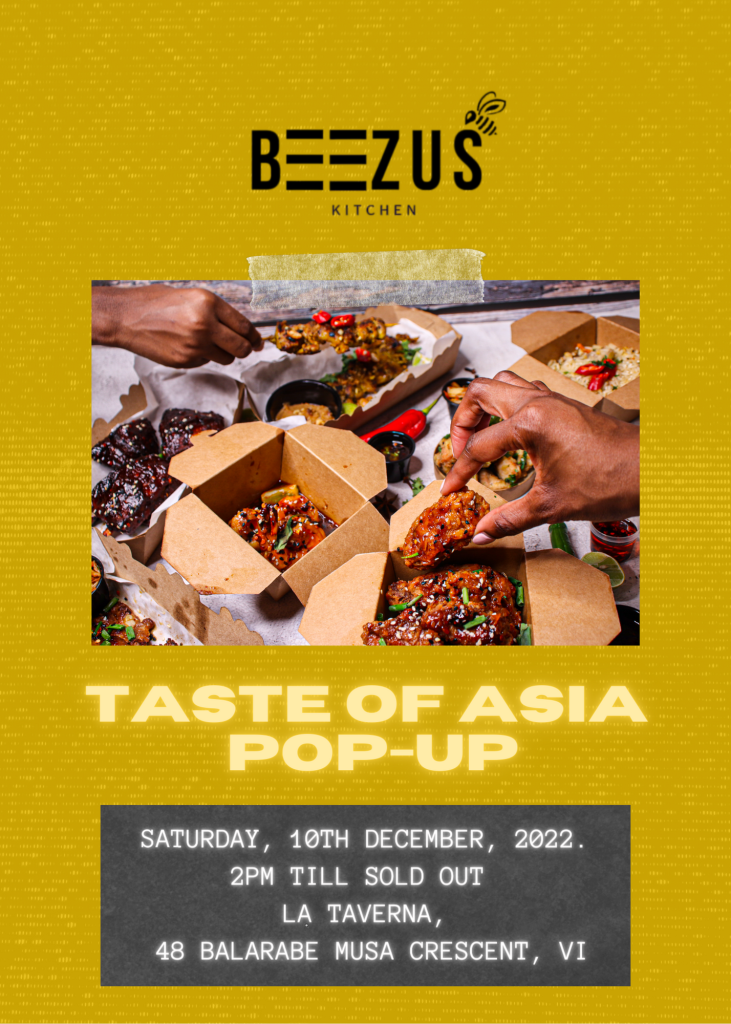 Taste of Asia PopUp Events in Lagos on NiteOut