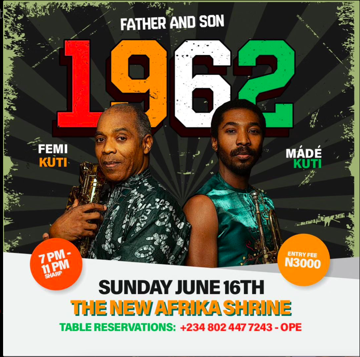 Father and Son 1962 – Events in Lagos on NiteOut